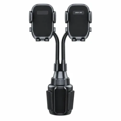 حامل هواتف للسيارة مزدوج غرين ليون Green Lion Dual Drive Universal Car Phone Holder - لون أسود
