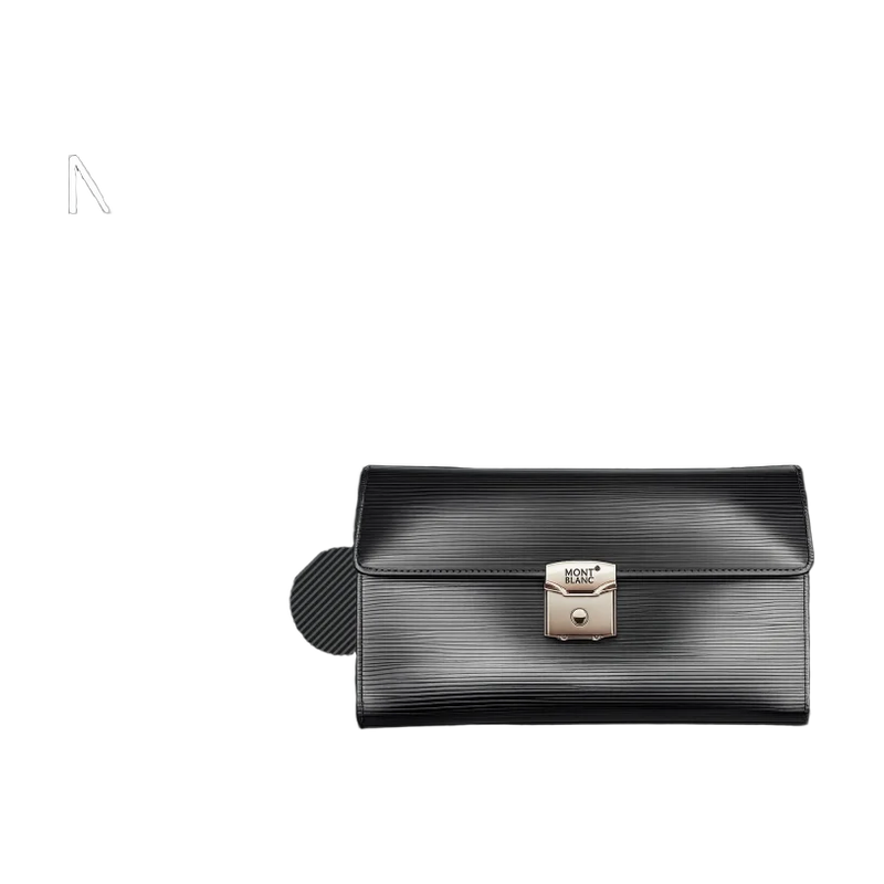 Meisterstück Leather Flap Clutch – Black Edition | تصميم فاخر كلاسيكي | باقر ستور العراق