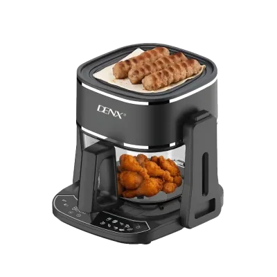 قلاية هوائية وشواية DENX DX3411 2 في 1 – سعة 4.5 لتر | 1400W