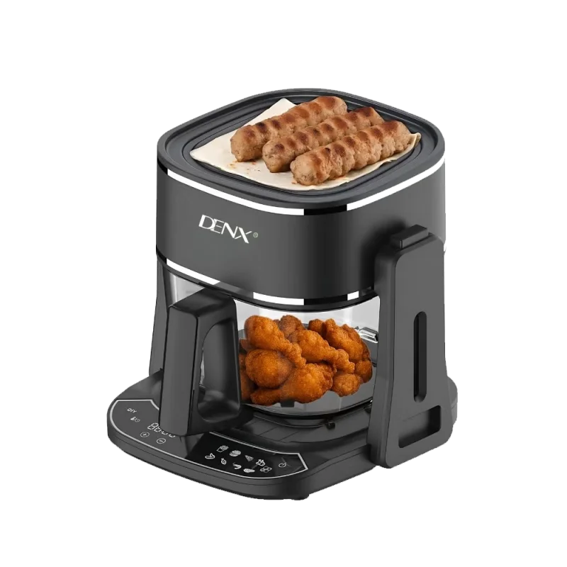 قلاية هوائية وشواية DENX DX3411 2 في 1 – سعة 4.5 لتر | 1400W