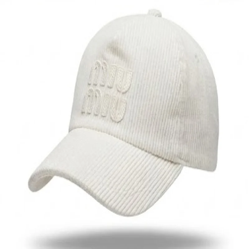 Miu Miu Corduroy Logo Cap – Miu Miu | تصميم فاخر مستوحى | باقر ستور العراق