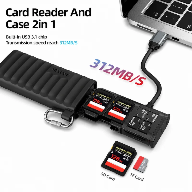 TELESIN S6-MCR-01 Multifunctional Card Reader