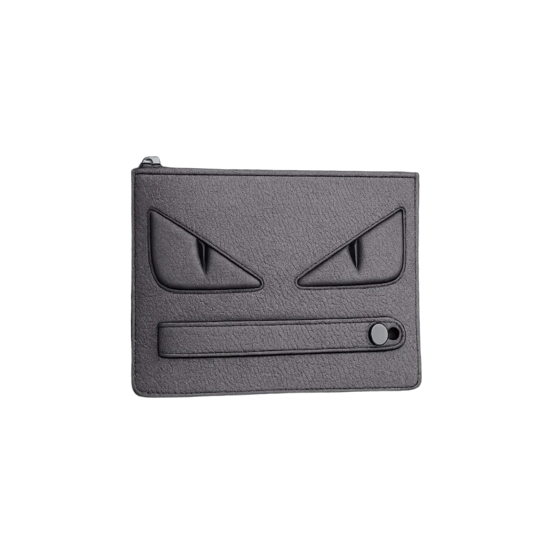 Noir Fang – Monster Eyes Zip Wallet – Black Edition | تصميم فاخر مستوحى | باقر ستور العراق