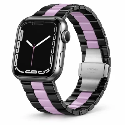 سوار سيراميك إنيغما لساعة أبل (Enigma Ceramic Watch Strap) مقاس 42 / 44 / 45 مم
