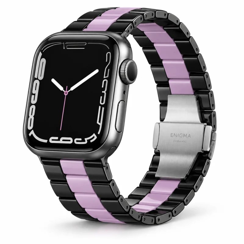 سوار سيراميك إنيغما لساعة أبل (Enigma Ceramic Watch Strap) مقاس 42 / 44 / 45 مم