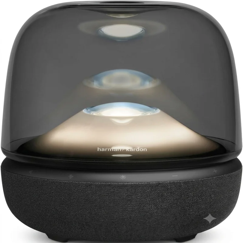 مكبر الصوت المنزلي Harman Kardon Aura Studio 5 – صوت 360° مع عرض إضاءة محيطية