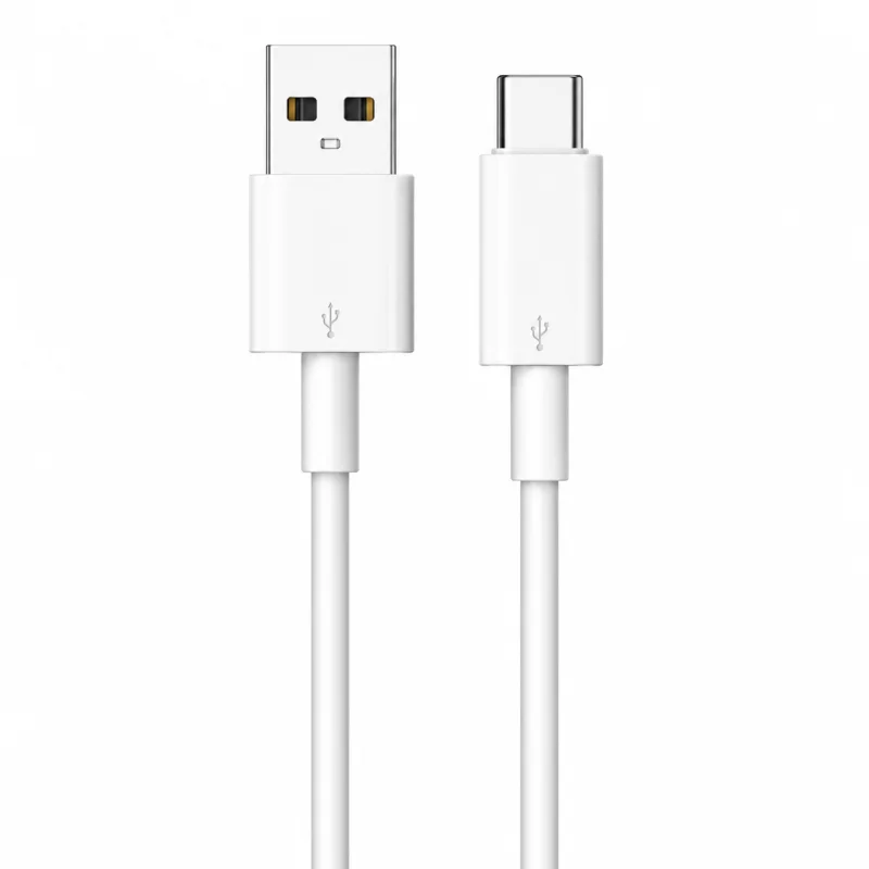 كابل USB-A إلى Type-C من المطاط المرن (PVC) بطول 1.2 متر من بورودو - أبيض 6849108446075