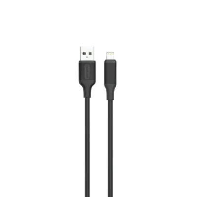كابل شحن ونقل بيانات USB-A إلى Lightning من البلاستيك الحراري (PVC) بقدرة 2.4 أمبير وبطول 1 متر من جرين ليون - أسود