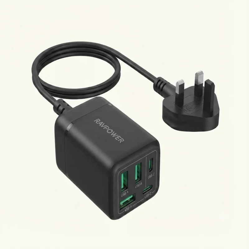 شاحن سطح المكتب RAVPower RP-PC1045 بقدرة 75 واط