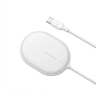 شاحن Baseus  بقوة 15W – شحن مغناطيسي متوافق مع MagSafe