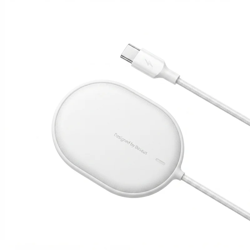 شاحن Baseus  بقوة 15W – شحن مغناطيسي متوافق مع MagSafe