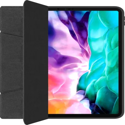 حافظة وكفر حماية جلد فاخر مع مسند لجهاز آيباد 10.2 إنش Green Lion Stand Mate Premium Leather Case for iPad 10.2" - أسود