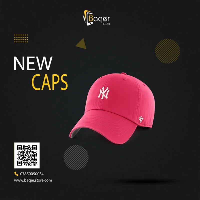 قبعة نيويورك يانكيز وردي