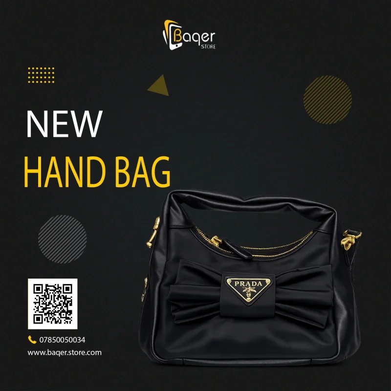 Prada Bow Detail Leather Shoulder Bag