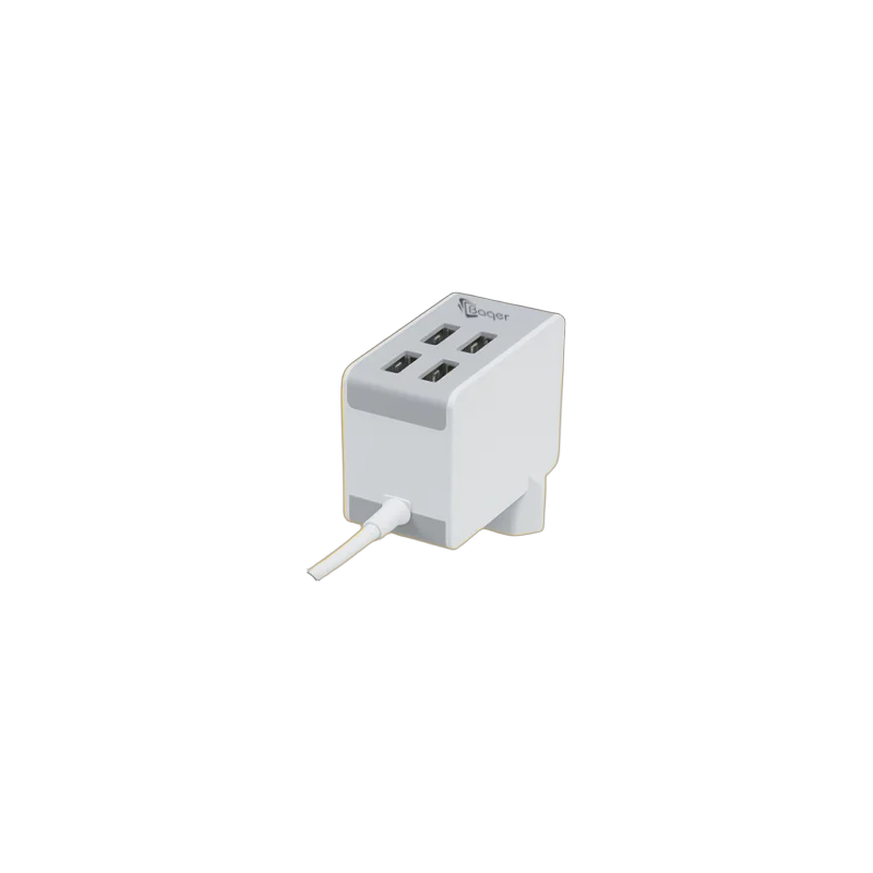Baqer Multi USB Wall Charger with Built-in Cable – Fast Charging –BA_14