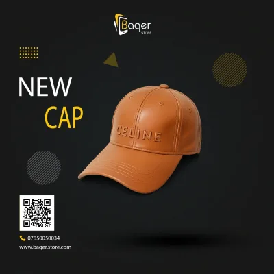 قبعة بيسبول من قطن التويل برقعة مربعة صغيرة – برتقالي – BQ-CP1124