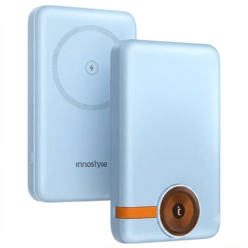 باور بانك Innostyle PowerMag Duo IW202 – سعة 10000mAh وشحن لاسلكي مغناطيسي 15W