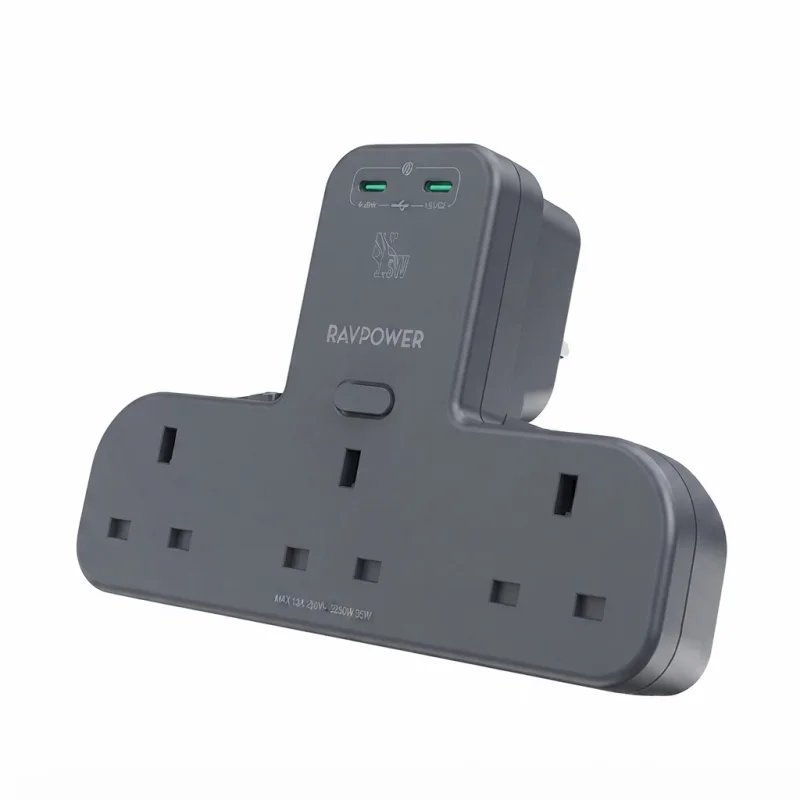 موزع وموسع منافذ الكهرباء RAVPower RP-PC1069 بقدرة 45 واط