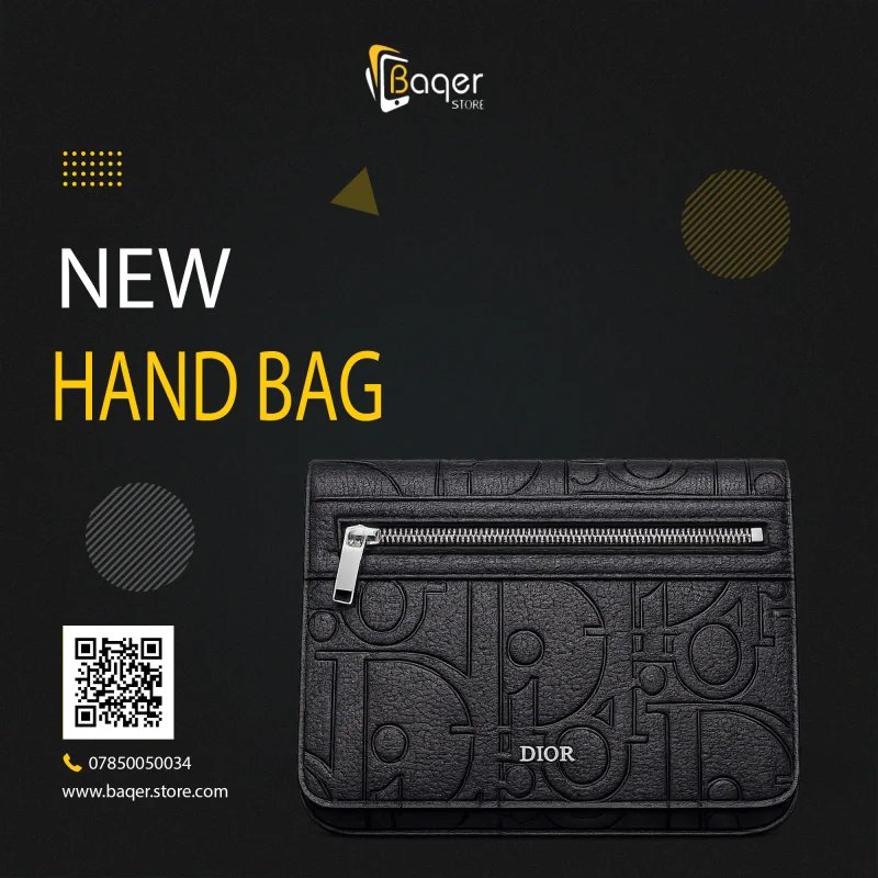 Dior Oblique Leather Clutch Bag