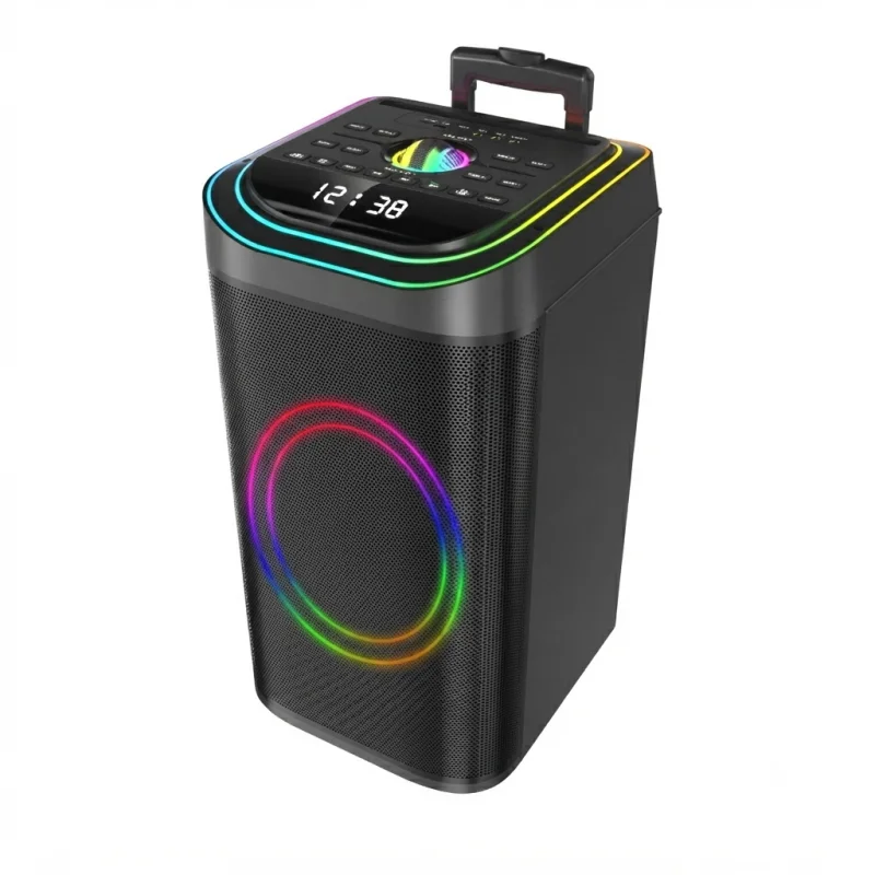 مكبر صوت حفلات DR-1016 Super Woofer بسماعتين 10 إنش مع إضاءة LED