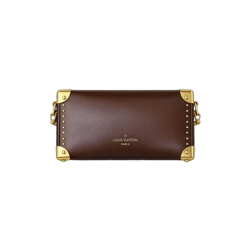 Trunk Style Clutch Bag – Brown Leather Edition | تصميم فاخر كلاسيكي | باقر ستور العراق