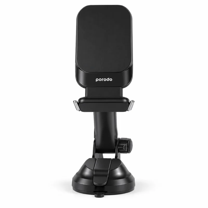 حامل سيارة ماج سيف 3 في 1 مع شاحن سيارة سريع QC3.0 من بوروودو - أسود  7267547496847