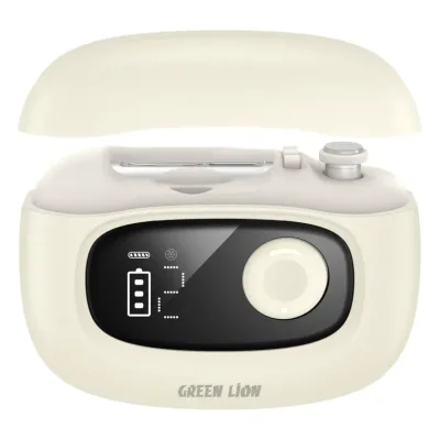 مجموعة العناية بالأظافر الرقمية غرين ليون Green Lion Nail Care with Digital Display - لون كريمي