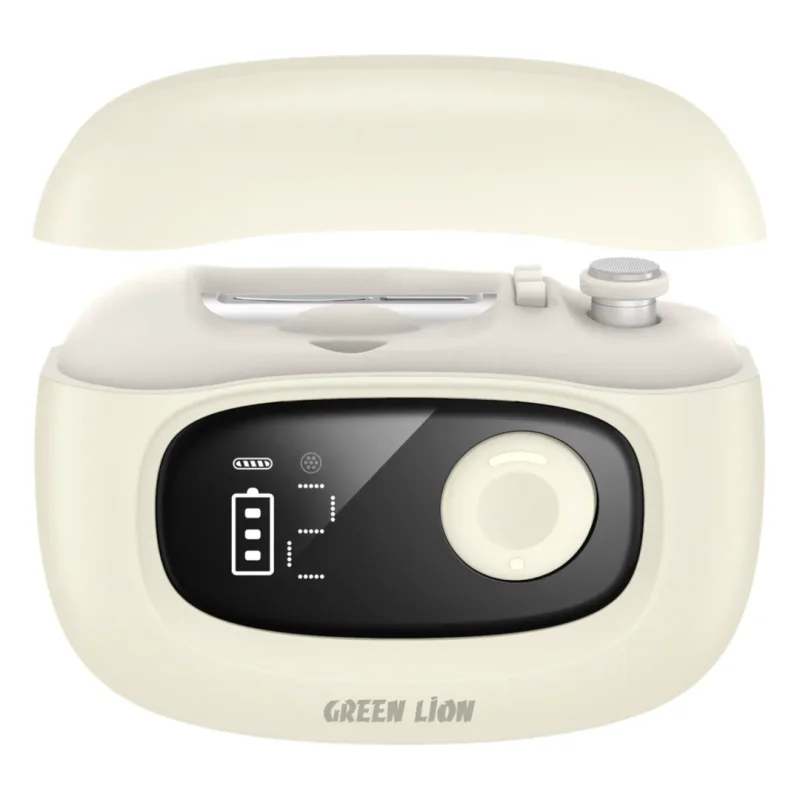 مجموعة العناية بالأظافر الرقمية غرين ليون Green Lion Nail Care with Digital Display - لون كريمي
