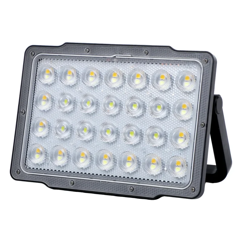 كشاف طاقة شمسية غرين ليون Green Lion Solar Floodlight مع لوح شمسي بقدرة 7200mAh وشيّة إضاءة 1400LM - لون أسود