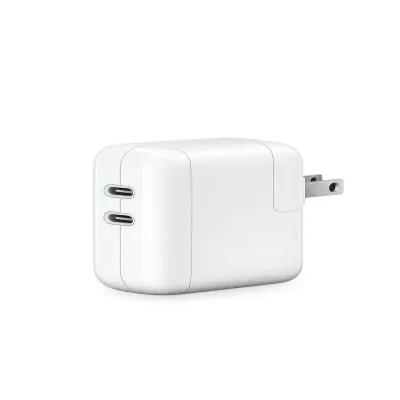 شاحن Apple USB-C بقوة 35 واط مع كابل USB-C إلى USB-C