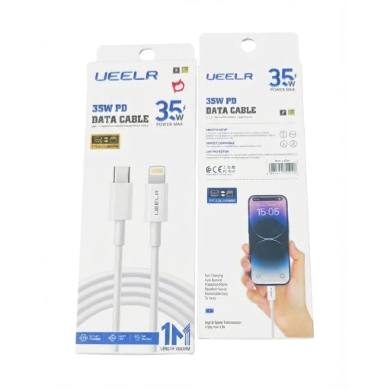 كيبل بيانات وشحن سريع بقوة 35 واط من يويلر من نوع USB-C إلى لايتنينغ