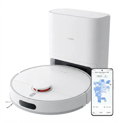 مكنسة Xiaomi Robot Vacuum H40 – شفط 10000Pa مع محطة تفريغ ذاتي