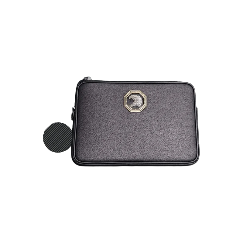 Maison Medallion Milano – Medallion Classic Leather Zip Wallet – Black Edition | تصميم فاخر مستوحى | باقر ستور العراق