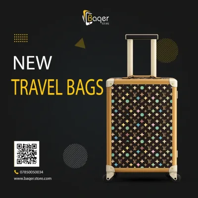 Multicolor Monogram Rolling Travel Suitcase Premium Edition | تصميم فاخر كلاسيكي | باقر ستور العراق