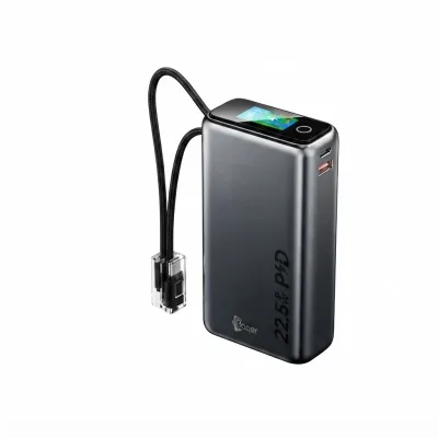 باور بانك Baqer بسعة 20,000mAh مع كابلات مدمجة وشحن سريع      . BA-Z102