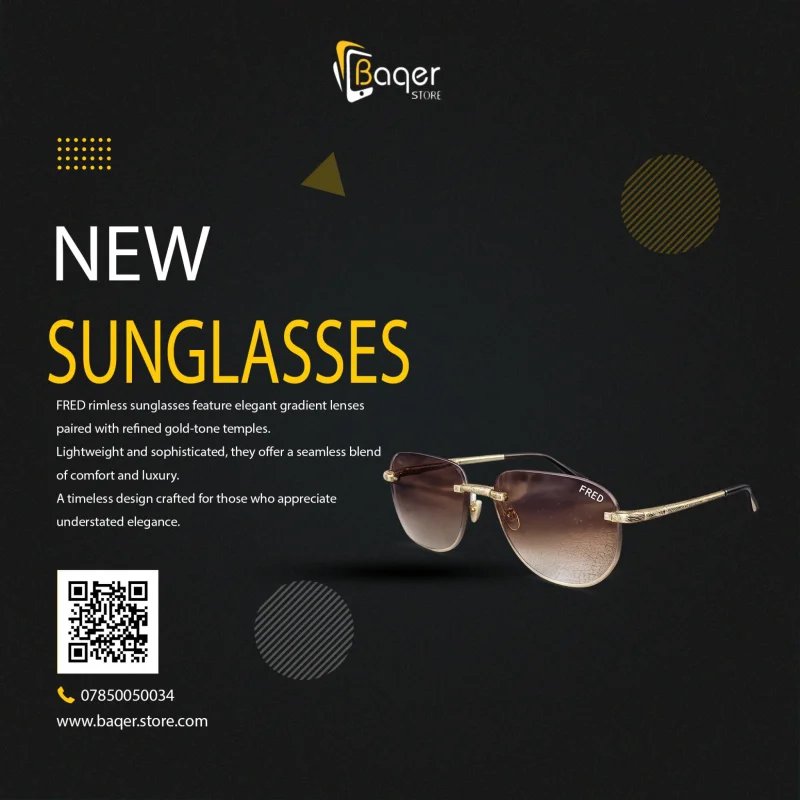 FRED Rimless Sunglasses – Timeless Luxury Redefined