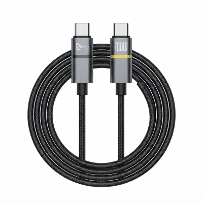 كيبل Baqer Type-C إلى Type-C Display Light بقدرة 100 واط – BA-142