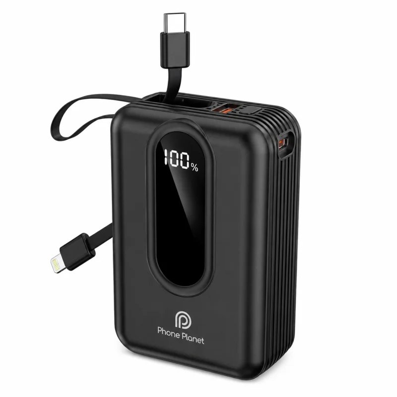 باور بانك PHONE PLANET PP-PB22.5W010 سعة 20000mAh – شحن سريع 22.5 واط مع 4 منافذ