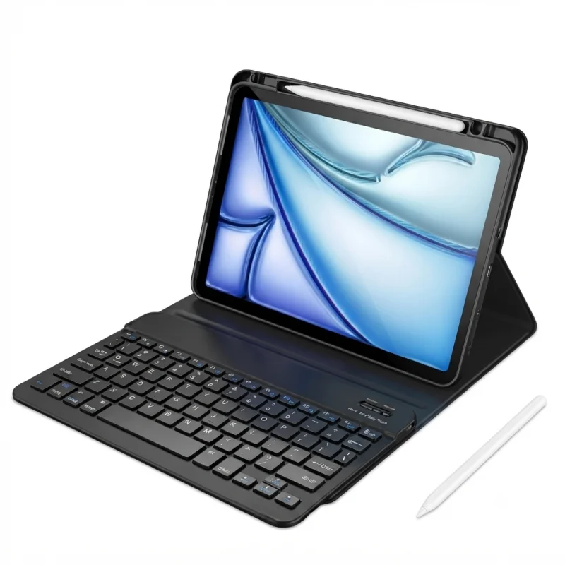طقم WIWU MK-006 Premium Combo 3 في 1 كيبورد + كفر حماية + قلم لجهاز iPad 10.2 و10.5 إنش – 6977703655568