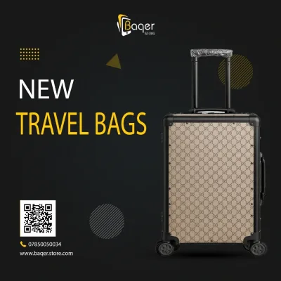 GG Supreme Cabin Rolling Travel Suitcase Black Trim Edition | تصميم فاخر كلاسيكي | باقر ستور العراق