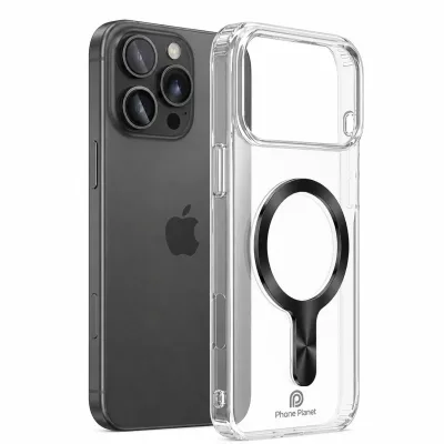 حافظة PHONE PLANET المغناطيسية لهاتف iPhone 17 Pro – شفافة ومقاومة للصدمات