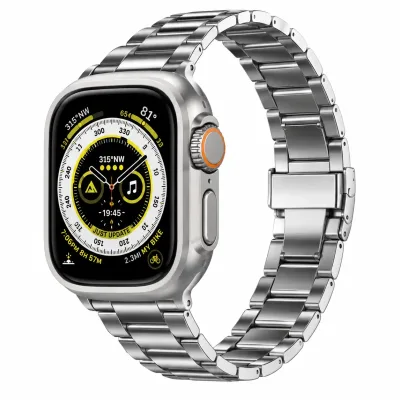 سوار ساعة ستانلس ستيل رويال مع إبزيم معدني (Royal Stainless Steel Watch Strap)