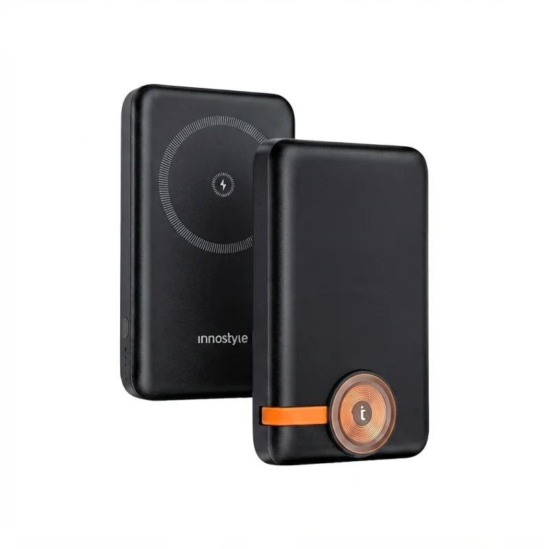 باور بانك Innostyle PowerMag Duo IW202 – سعة 10000mAh وشحن لاسلكي مغناطيسي 15W