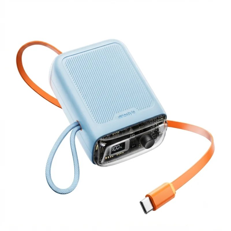 باور بانك Innostyle TransiMini FlexCharge – سعة 10000mAh وشحن سريع 30W