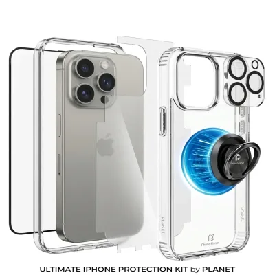 مجموعة الحماية PHONE PLANET 5 في 1 لهواتف iPhone – حماية متكاملة