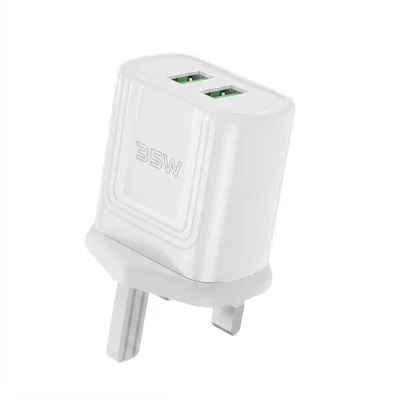 شاحن حائط Gold-05 بقوة 35 واط مع منفذي USB