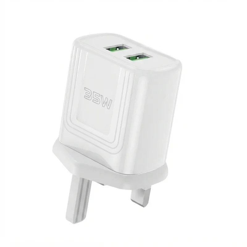شاحن حائط Gold-05 بقوة 35 واط مع منفذي USB