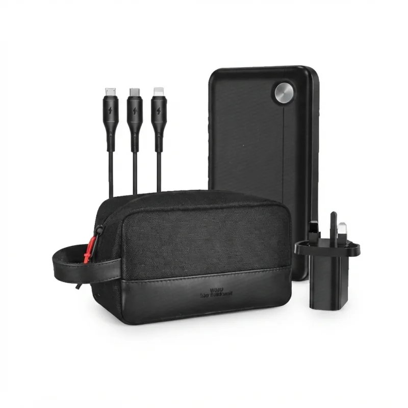 طقم WiWU 4 In 1 Tech Travel Combo مع باور بانك 10000mAh وشحن سريع 22.5W