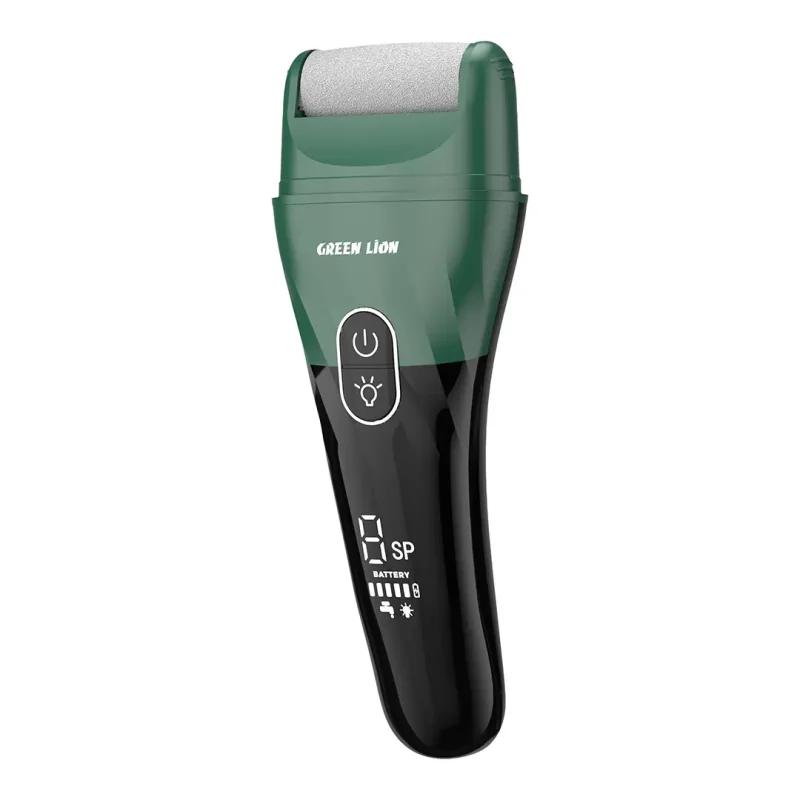 جهاز إزالة الجلد الميت وتقشير الكعبين (Callus Remover) بسعة قابلة لإعادة الشحن وسرعة 2500 دورة في الدقيقة من جرين ليون - أخضر 9904907076506