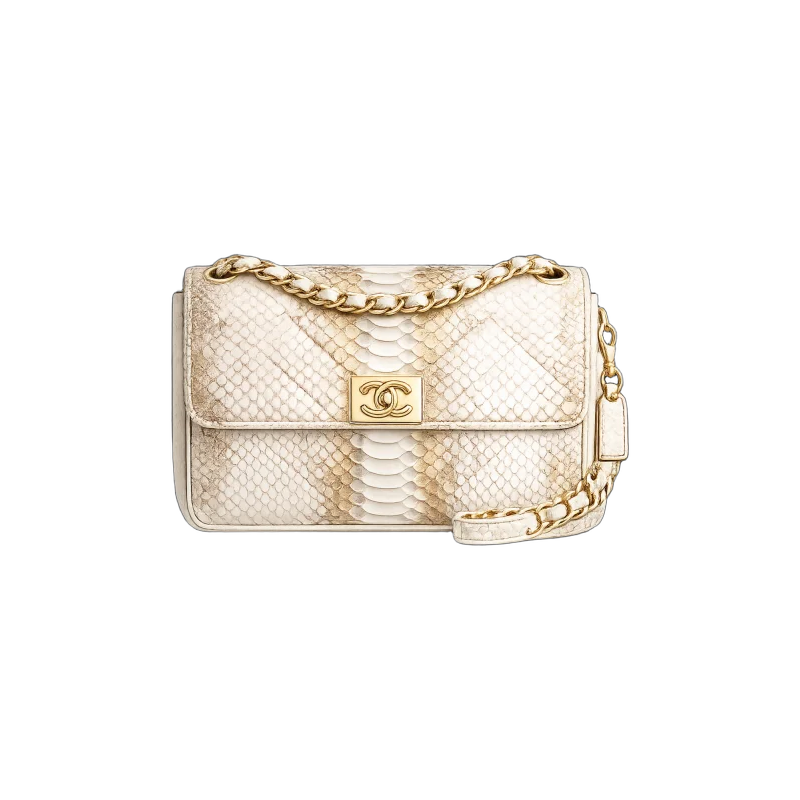 Classic Python Flap Chain Bag | تصميم فاخر كلاسيكي | باقر ستور العراق